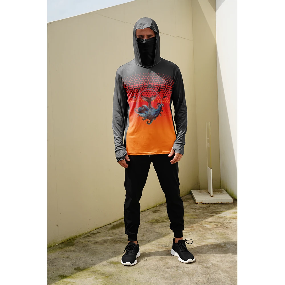 Embellish Knit - Camisas de Pesca Masculinas com Proteção