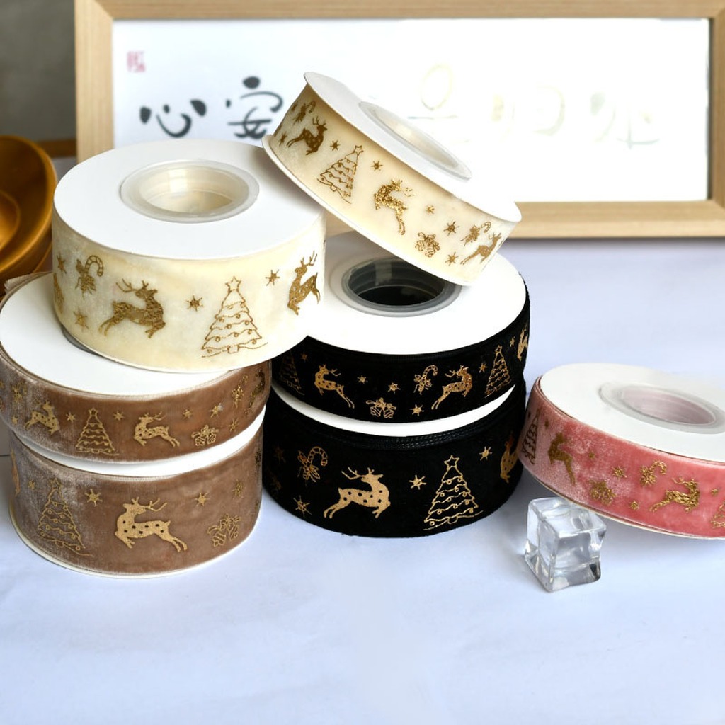 Velvet Ribbon Roll - Fita de Veludo com Estampa de