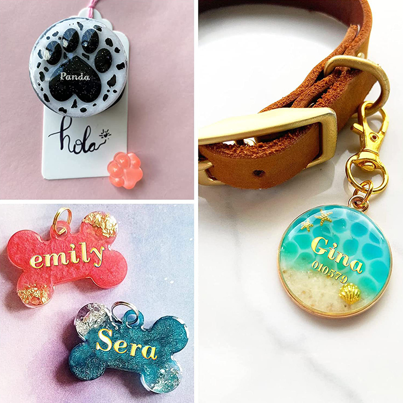 Craft Embellishment - 2 Peças de Letras Decorativas de