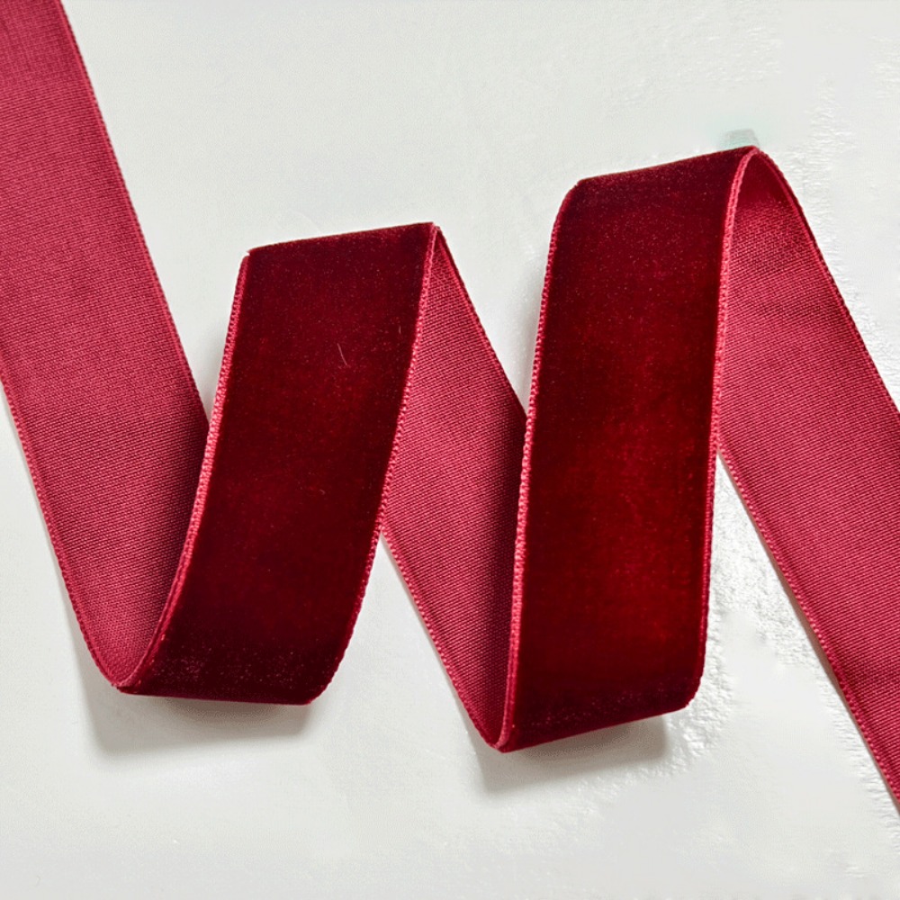 Velvet Ribbon Roll - 5 jardas/rolo fita de veludo diy