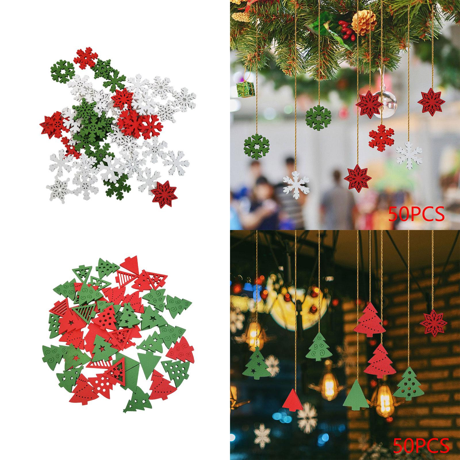 Christmas Craft Embellishment - 50 Peças de Enfeites de Natal