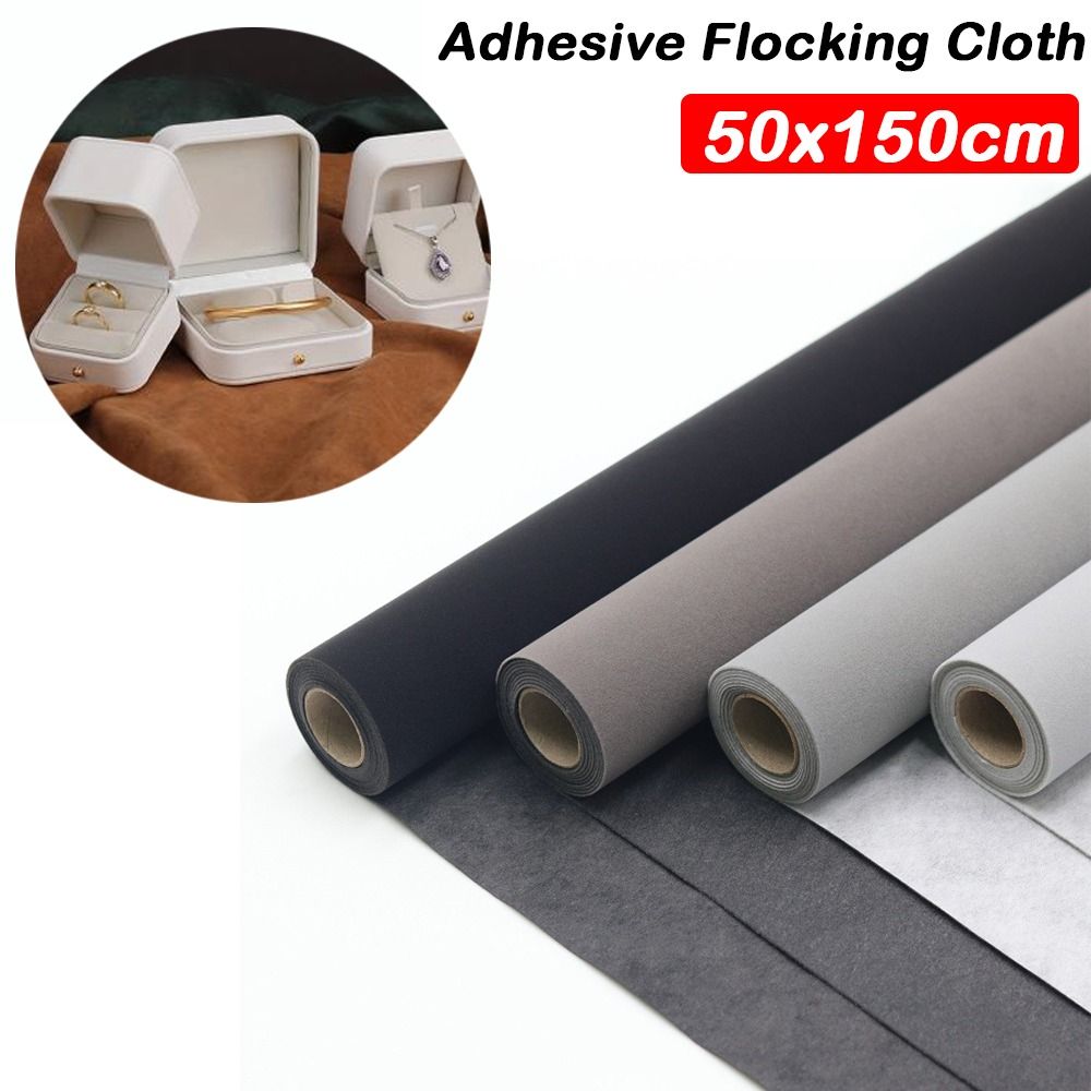 Velvet Ribbon Roll - Tecido de veludo autoadesivo 50x150cm, espesso