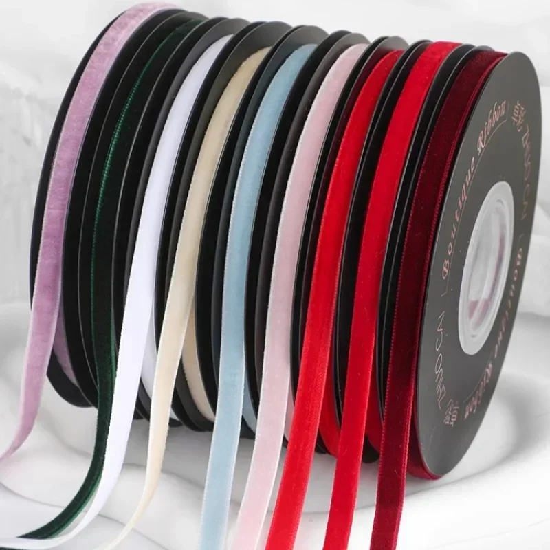 Fita de Veludo Larga de 6mm, 5 - Velvet Ribbon Roll avaliação e preço