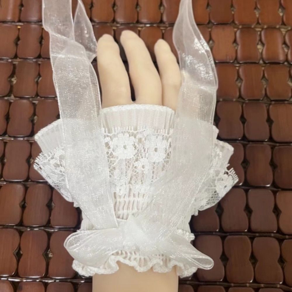 Manga de Braço de Renda Estilo - Lace Ribbon Trim avaliação e preço