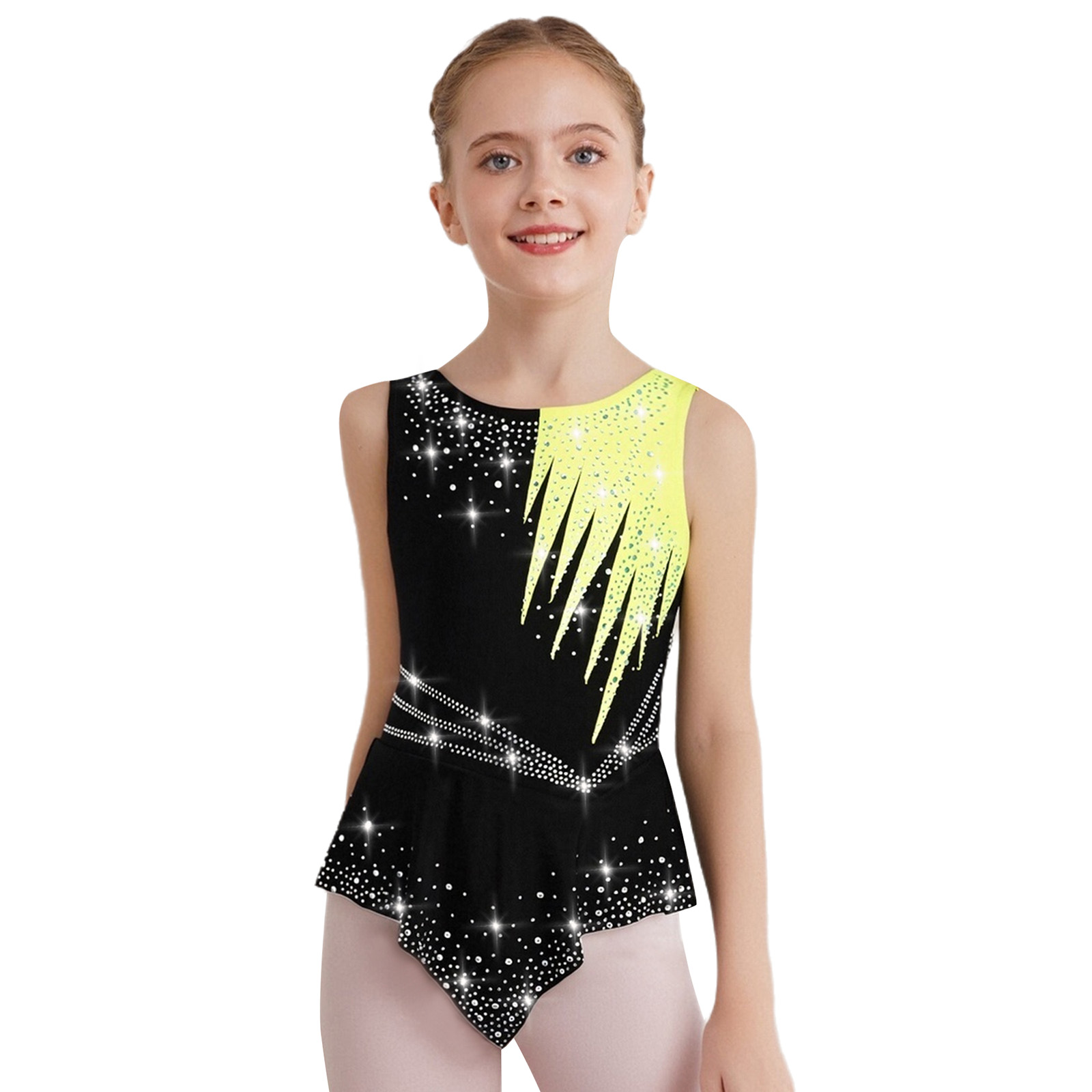 Crianças meninas patinação art - Rhinestone Banding Trim avaliação e preço