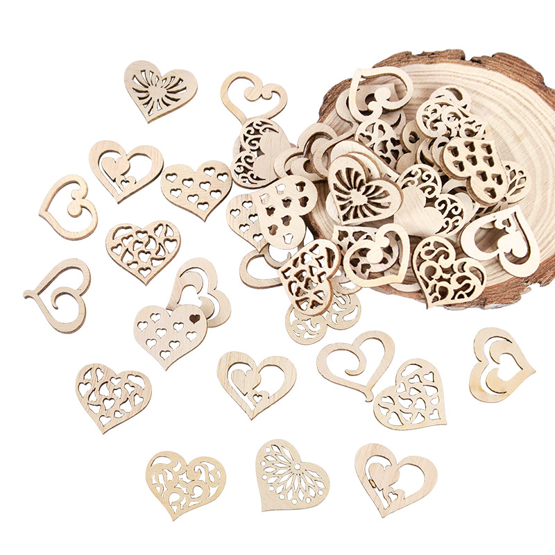 50/100 pçs oco coração padrão  - Craft Embellishment avaliação e preço
