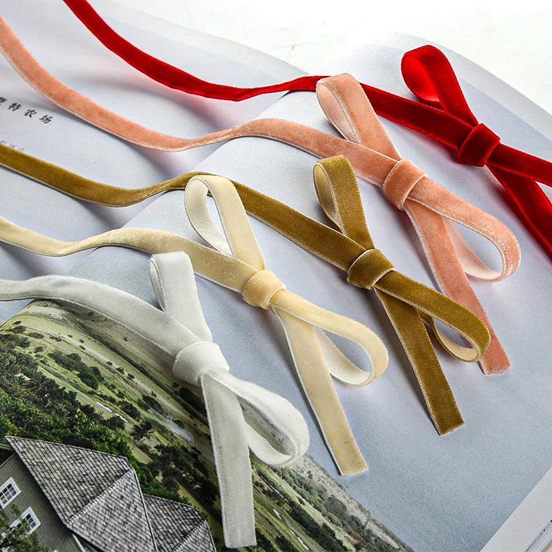 50 jardas/rolo de fita de velu - Velvet Ribbon Roll avaliação e preço