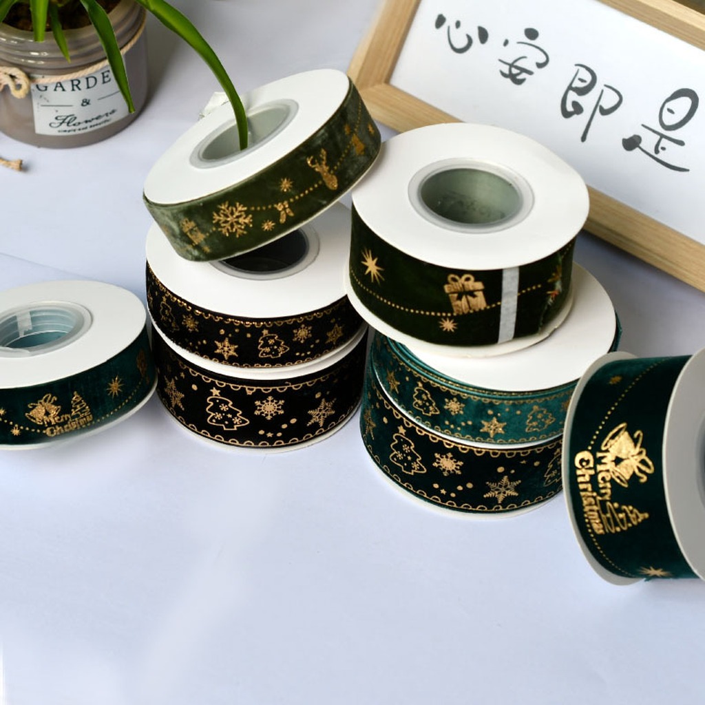 Fita de Veludo com Estampa de  - Velvet Ribbon Roll avaliação e preço