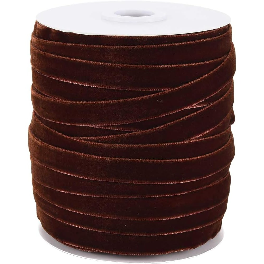 50 jardas 3/8 Polegada coco ma - Velvet Ribbon Roll avaliação e preço