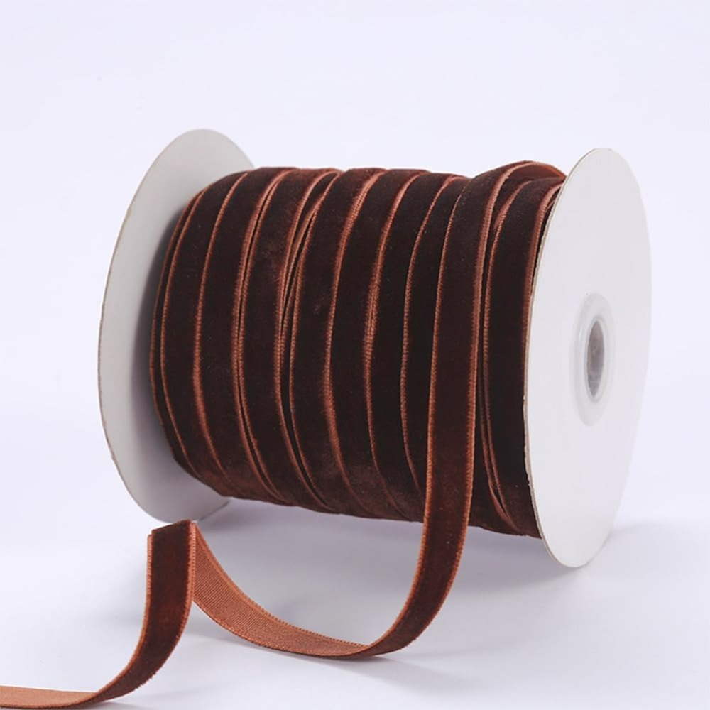 50 jardas 3/8 Polegada coco ma - Velvet Ribbon Roll avaliação e preço
