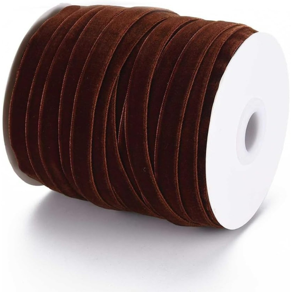50 jardas 3/8 Polegada coco ma - Velvet Ribbon Roll avaliação e preço