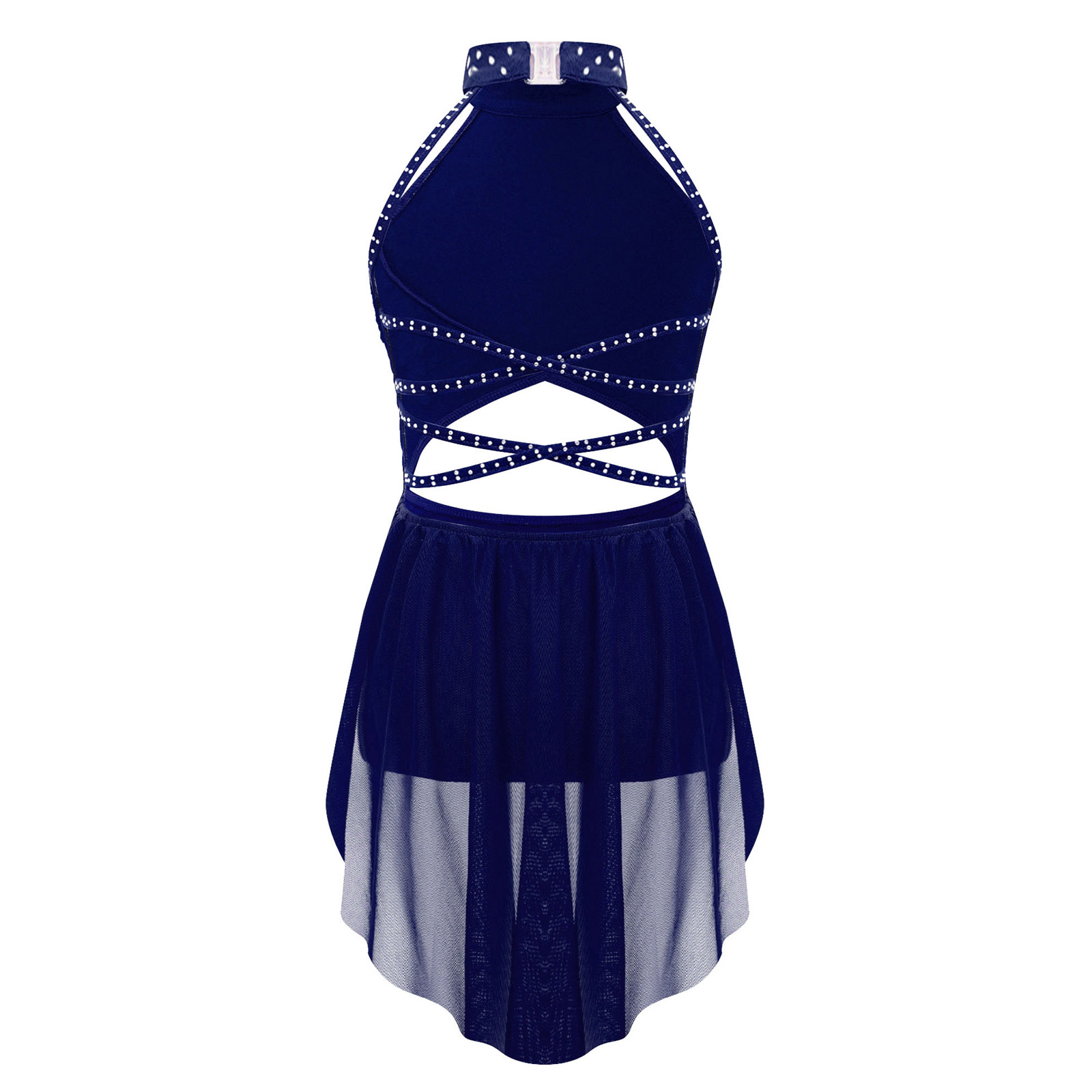 Crianças meninas ballet collan - Rhinestone Banding Trim avaliação e preço