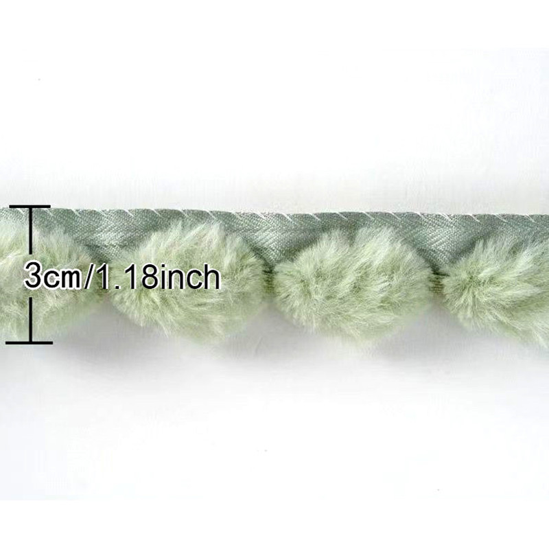 Franja de Renda com Pompons de - Lace Ribbon Trim avaliação e preço