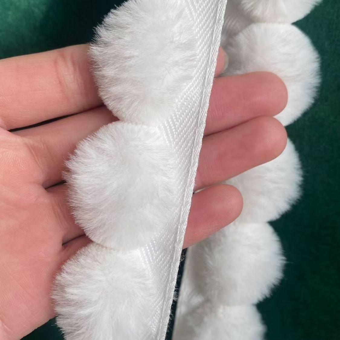 Franja de Renda com Pompons de - Lace Ribbon Trim avaliação e preço