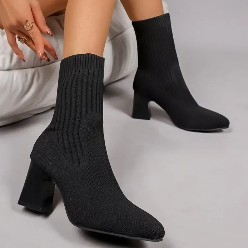 Botas de Cano Curto Tricotadas - Embellish Knit avaliação e preço