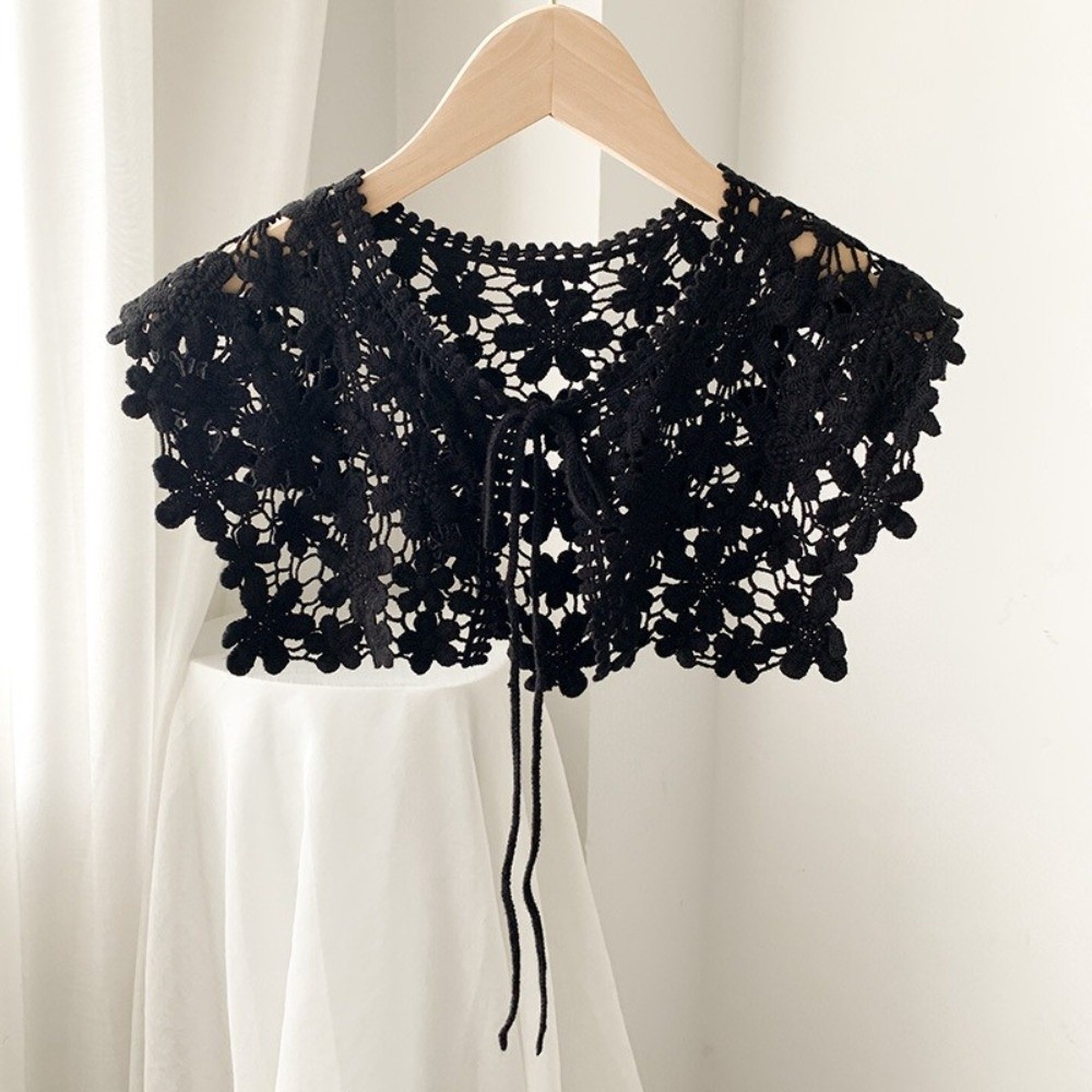 Gola Falsa de Crochê Vazada em - Embellish Knit avaliação e preço