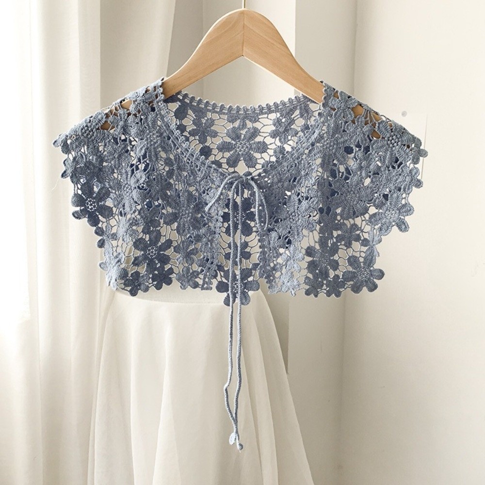 Gola Falsa de Crochê Vazada em - Embellish Knit avaliação e preço